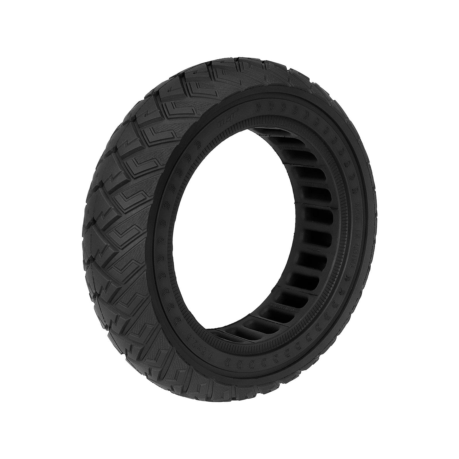 Ulip 9.5x2.5 Off-Road Solid Tire 9.5 Inch Electric Scooters Rubber Tire Puncture-Proof & black