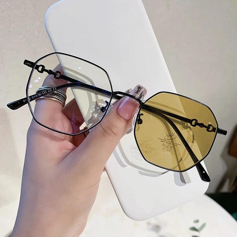 Women's Photochromic Minus Diopter Glasses Color Changing Sunglasses Trendy Myopia Prescription Eyewear -4.0