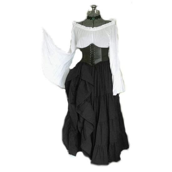 GMXIA Women's Fashion Spring Autumn Solid Color Print Long Sleeve One Shoulder High Waist Casual Dresses XXXXXL black
