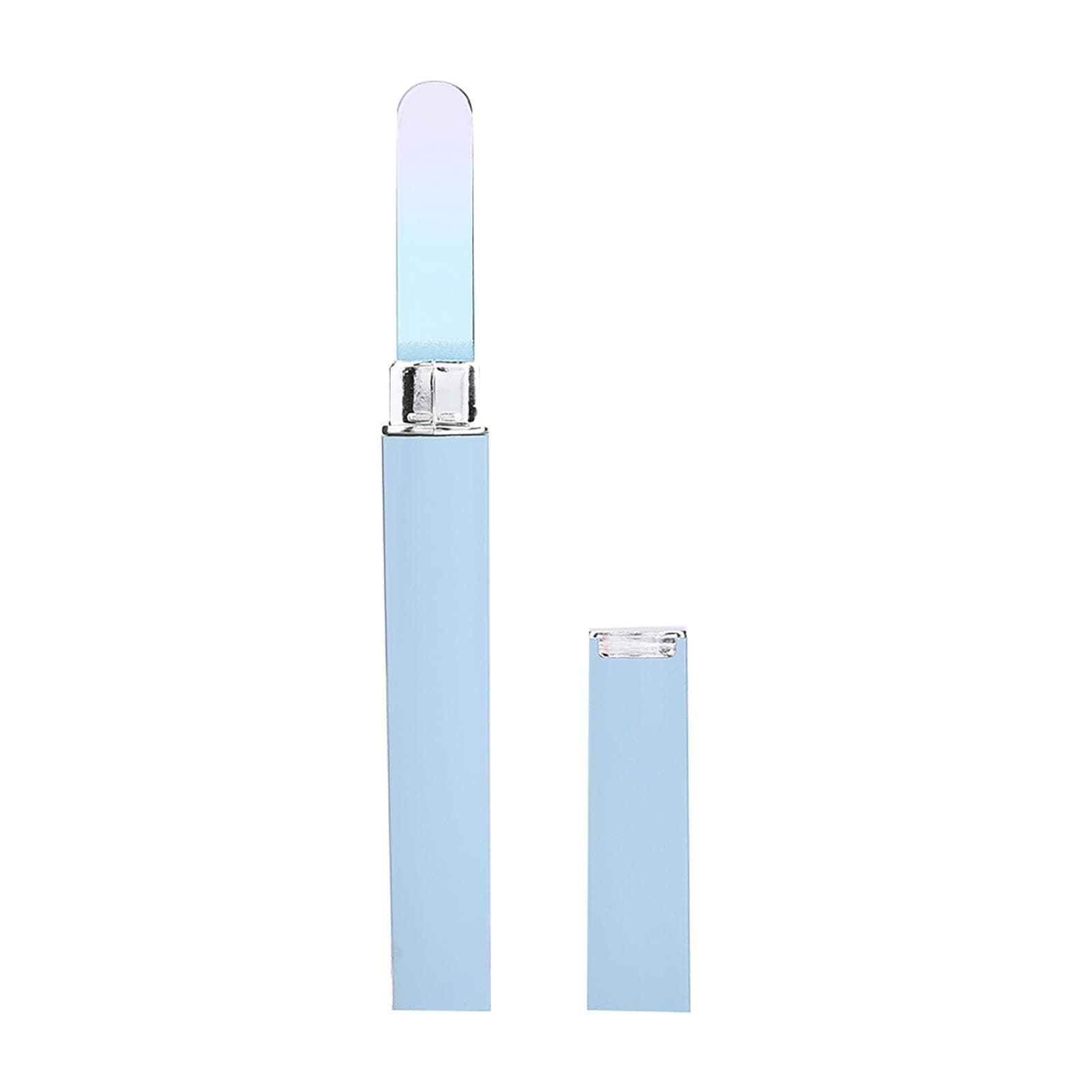 Glass Nail File Manicure Pedicure Tool Nail Sanding Glass Files Polishing (Blue)