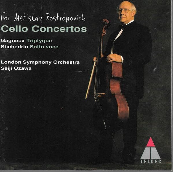 CD MSTISLAV ROSTROPOVICH, THE LONDON S - For Mstislav Rostropovich: Gagneux 4509945702 Teldec 1995 UK & Europ Classical Used
