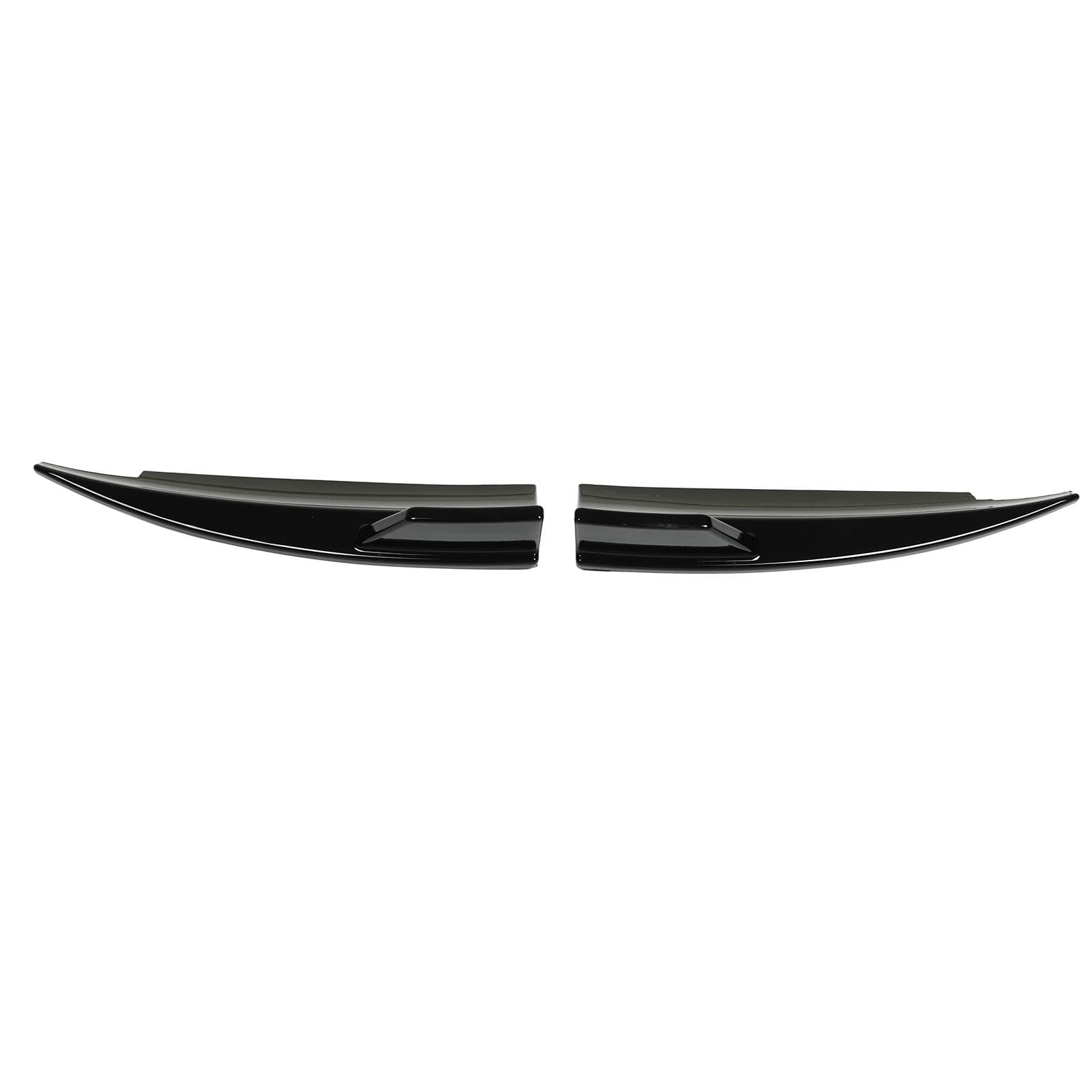 2pcs Rear Bumper Side Splitters Left and Right Bright Black Replacement for Benz CLA?Class C117