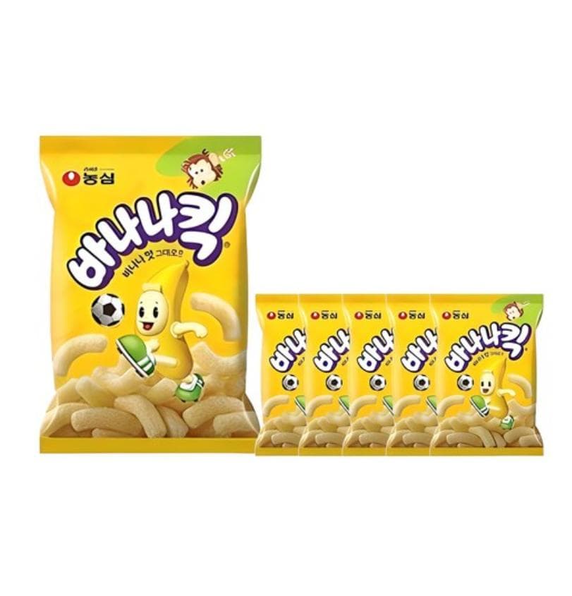 Jenny pick / korean food / Nongshim Banana Kick 75g / Melon Kick 60g banana Kick x6