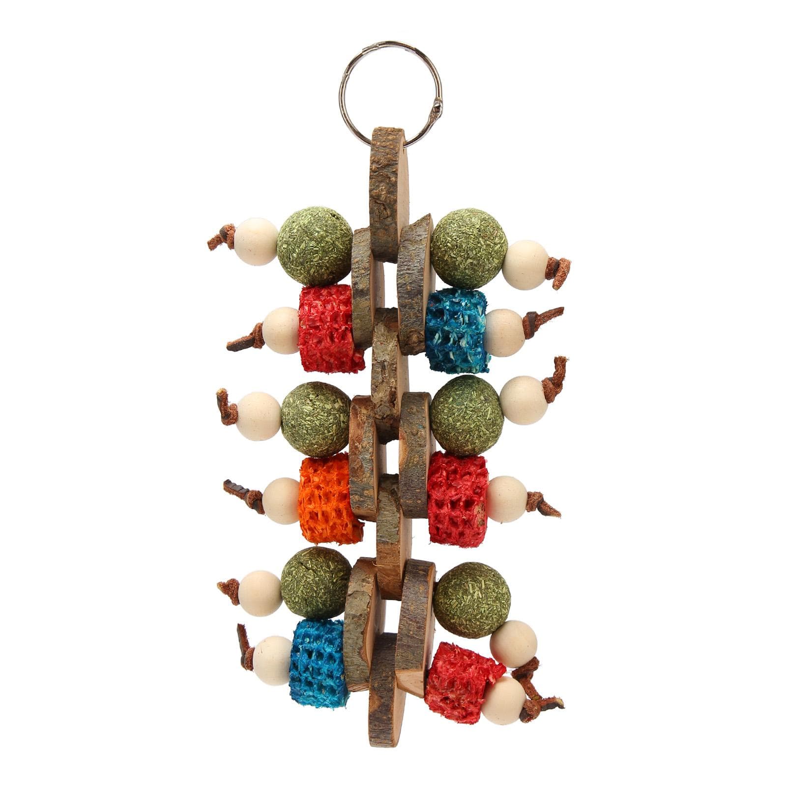 Bunny Cage Hanging Chew Toys Hand Crafted Multi Purpose Improves Digestion Rabbit Chew Toys for