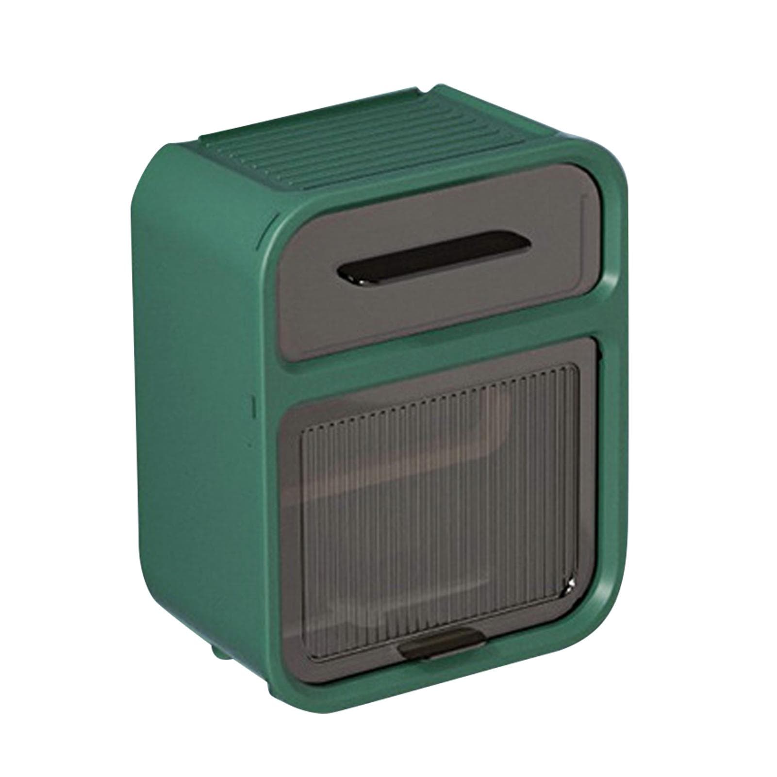 Wall Mounted Tissue Box Large Capacity Waterproof Stylish Decorative Practical Toilet Paper Storage green