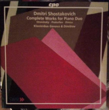 CD DUO GENOVA & DIMITROV - Les Cr?atures / L'Homme ? 3 Mains 9995992 cpo 1998 Germany Classical Used