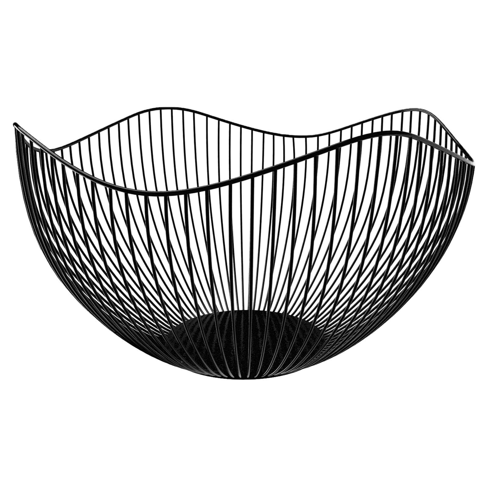Metal Fruit Basket Morden Wire Fruit Basket Fruit Basket Snack Bread Storage black