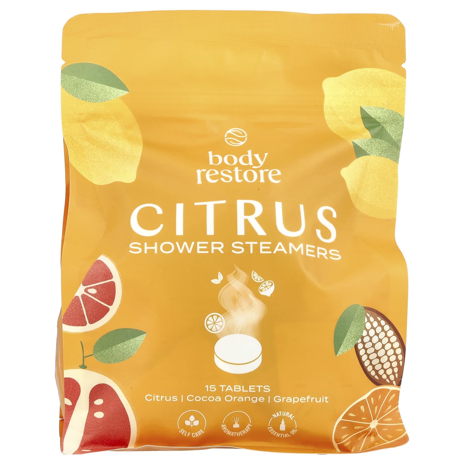 Body Restore, shower steamer, citrus, 15 tablets, 13.2oz