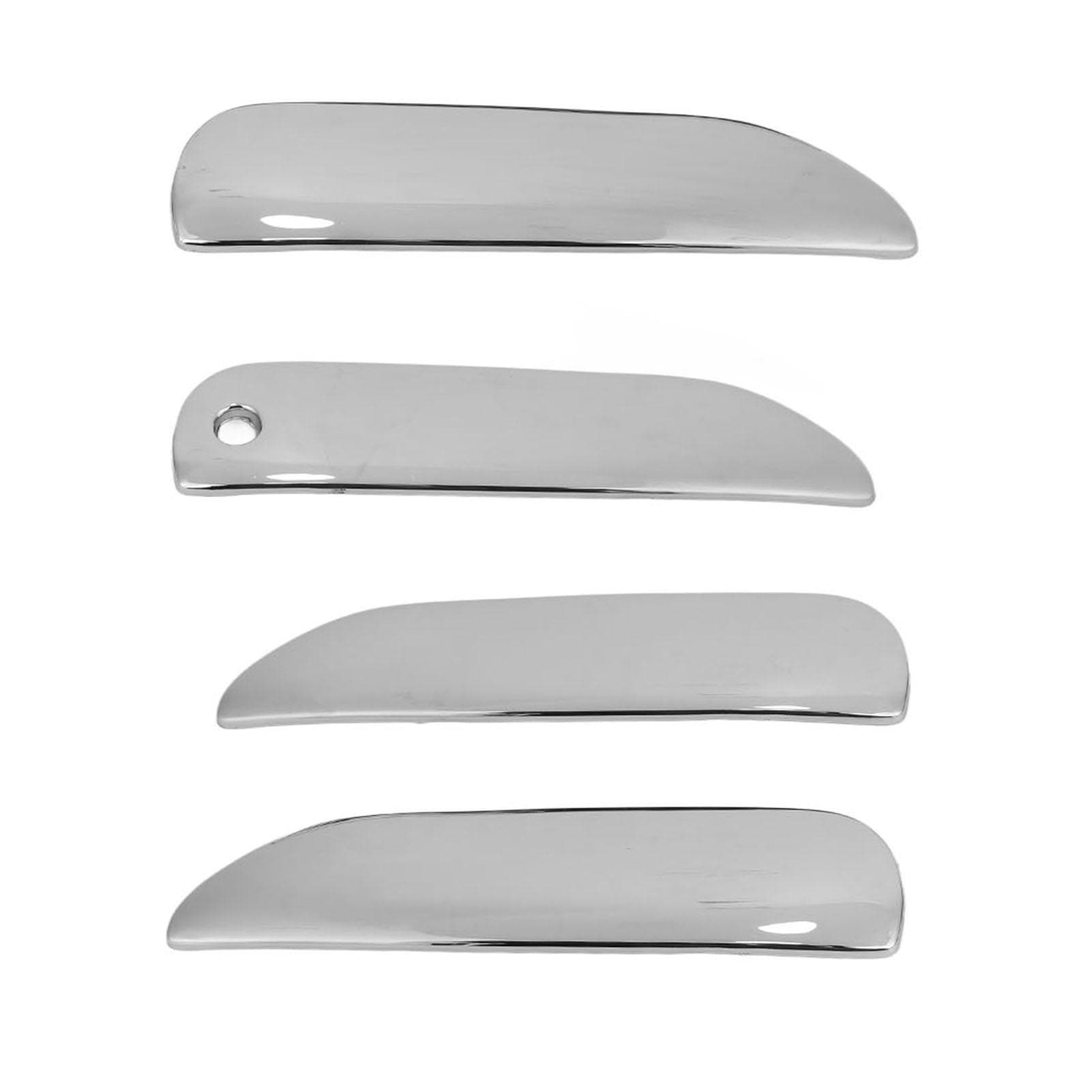 4pcs Exterior Door Handle Cover ABS Chrome Waterproof Silver Replacement for Fit Jazz 2008?2013