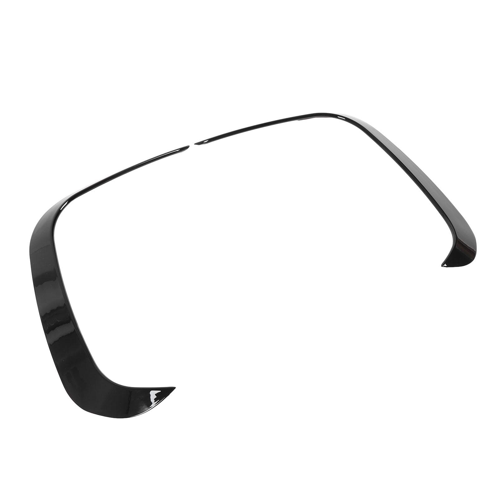 Front Bumper Fog Light Spoiler Glossy Black Enhances Vehicle Aerodynamics Front Bumper Side