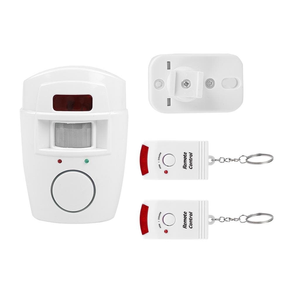 Wireless PIR Motion Sensor Detector Security Alarm System Remote Controls for Home Garage