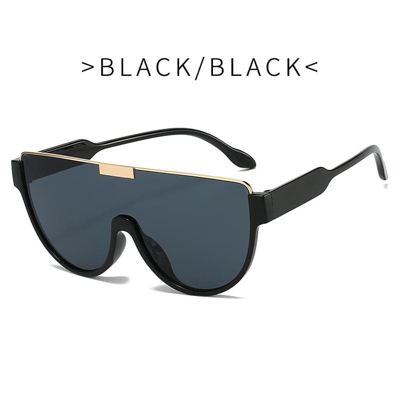 RUISIMO Vintage Semi-round Sun Glasses Women Fashion Monoblock Outdoor Goggle Shades Ins Trending New Design