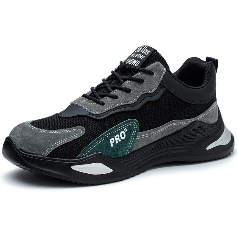 Labor Protection Shoes Summer Breathable Steel Toe Caps Anti-smash and Anti-puncture Men's Construction Site Safety Shoes 46