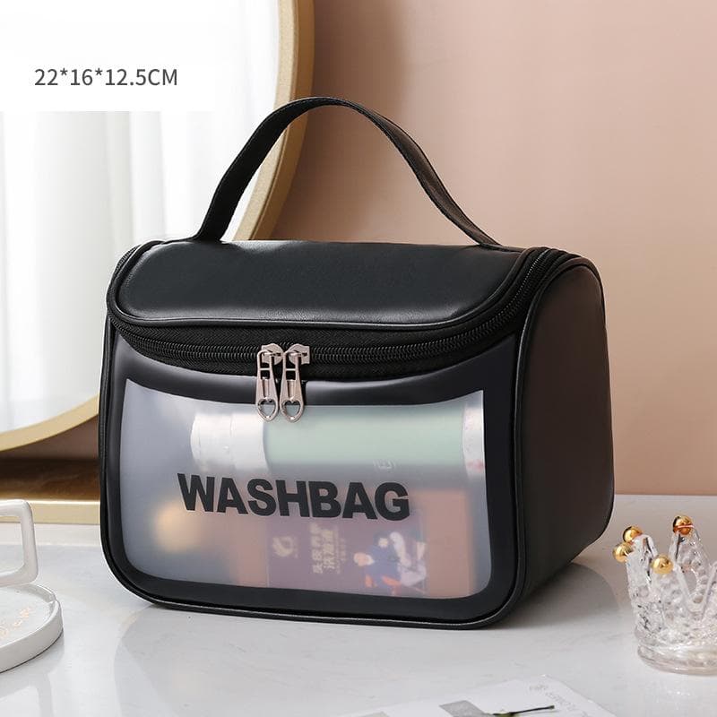 Multifunctional Cosmetic Bag For Women Wash Bag Home Travel Storage Bag Case 2XL black