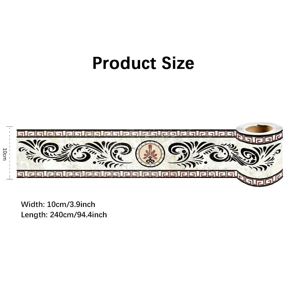 Self Adhesive Wall Skirting Border Line Wallpaper Sticker Home Decor Self-adhesive Waist Line A