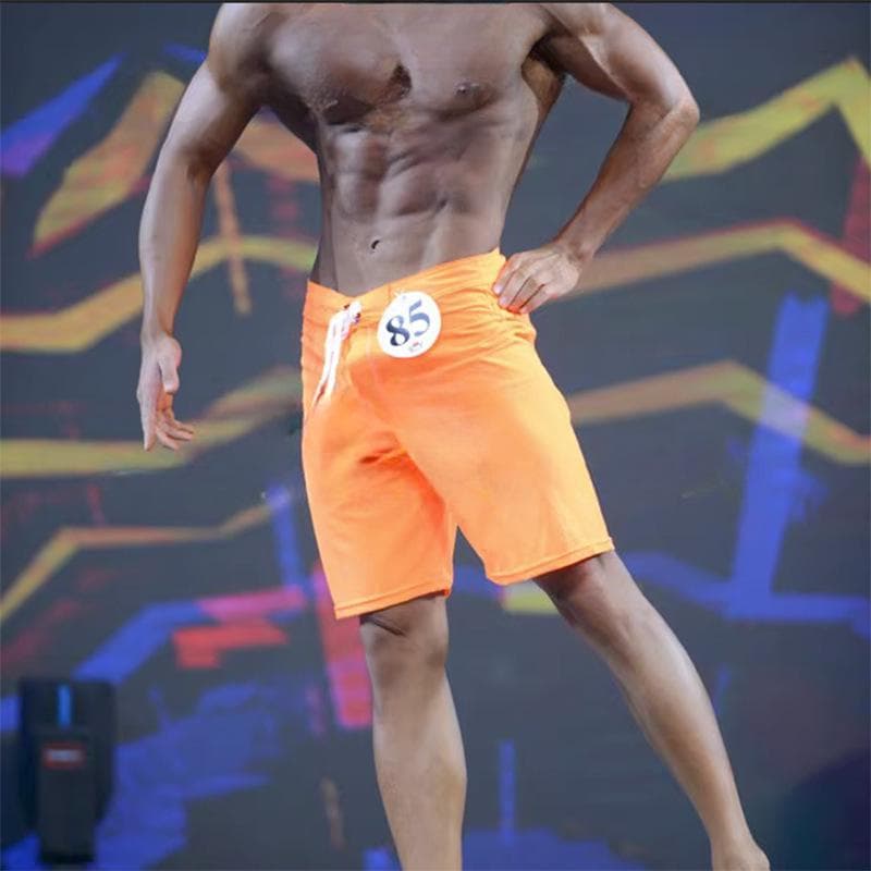 Olympia 2024 Men's Bodybuilding Quick-Dry Shorts for Fitness & Beach Surfing 28