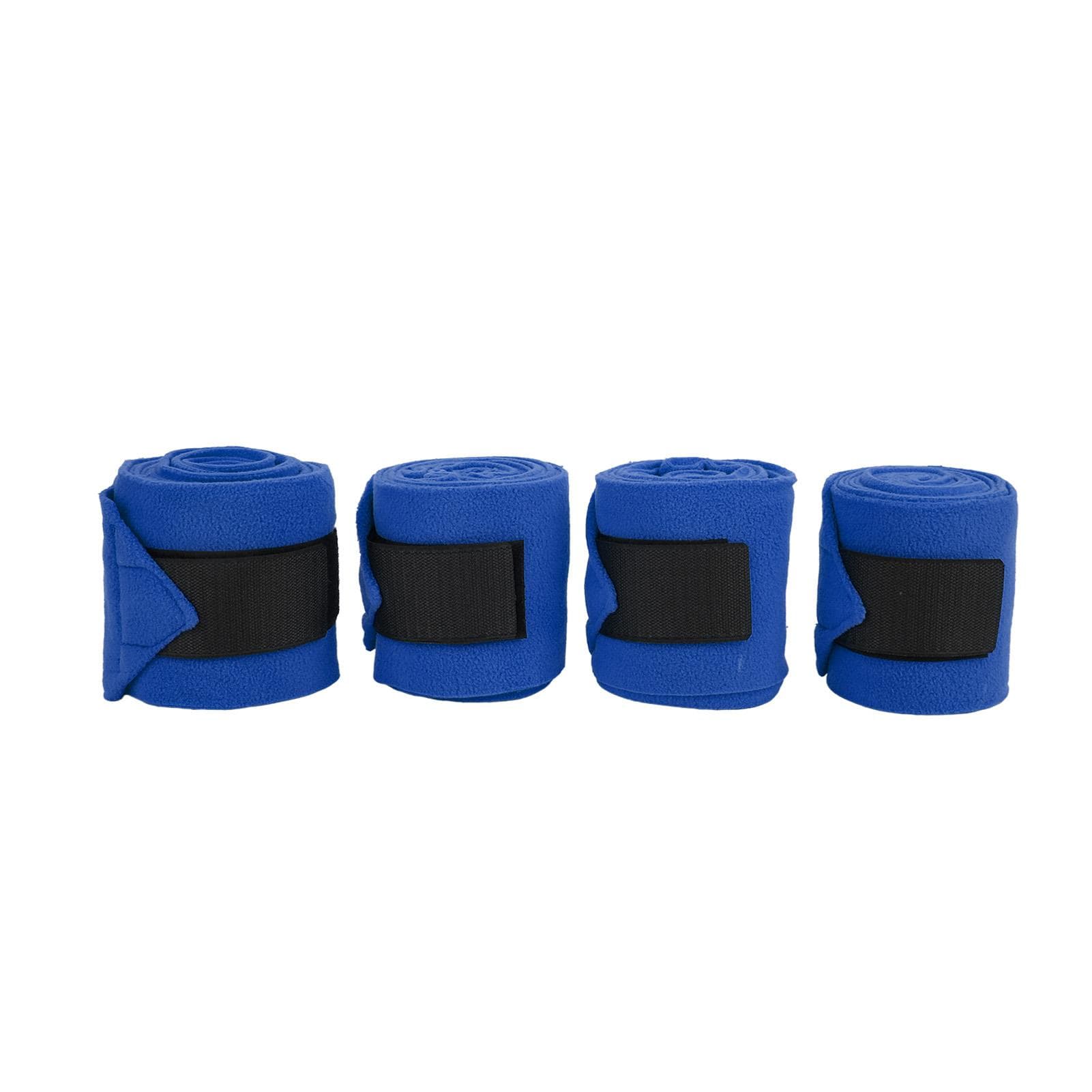 4pcs Horse Leg Wrap Self Adhesive Double Sided Fleece Horse Leg Bandages for Training blue