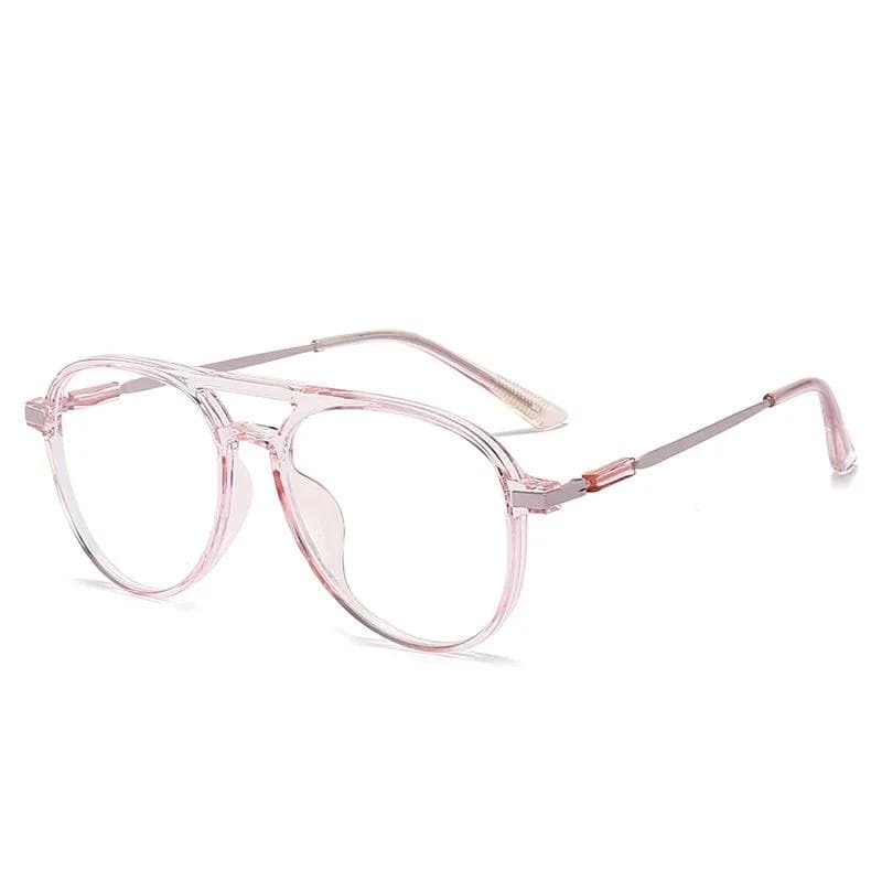 Vintage Double Beam Reading Glasses for Men Anti Blue Light Square Frame Presbyopia Eyewear 3.0
