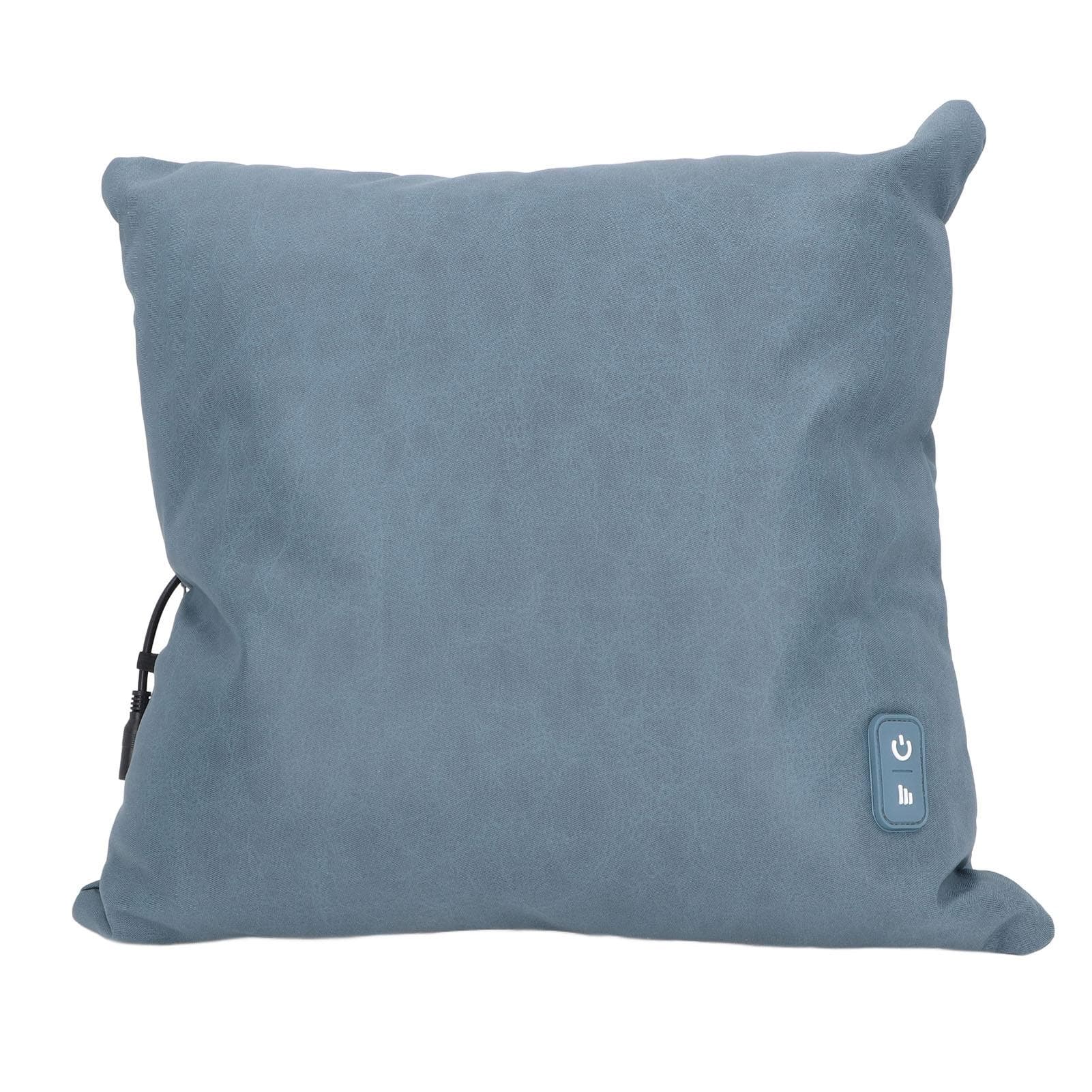 Massage Pillow Multifunctional Back Neck Lumbar Kneading Massage Pillow with Heat for Home Office