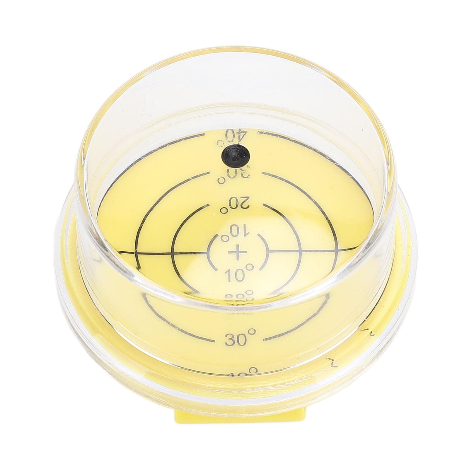Sun Angle Guide for Solar Panel Verticality Level Gauge Measuring Tool 4.2CM Diameter Yellow With