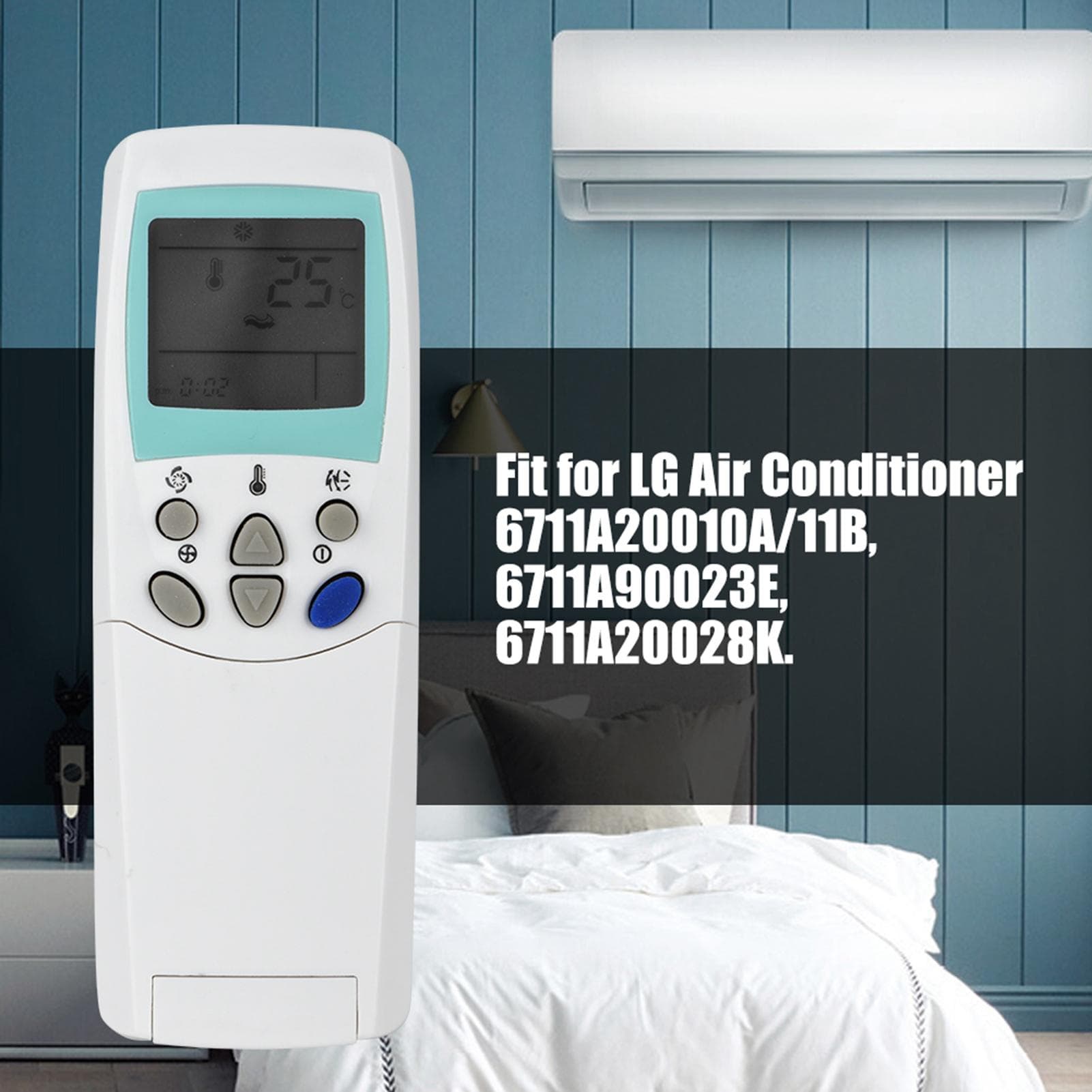 ABS LCD Display Remote Controller Replacement for LG 6711A20010A Air Conditioner