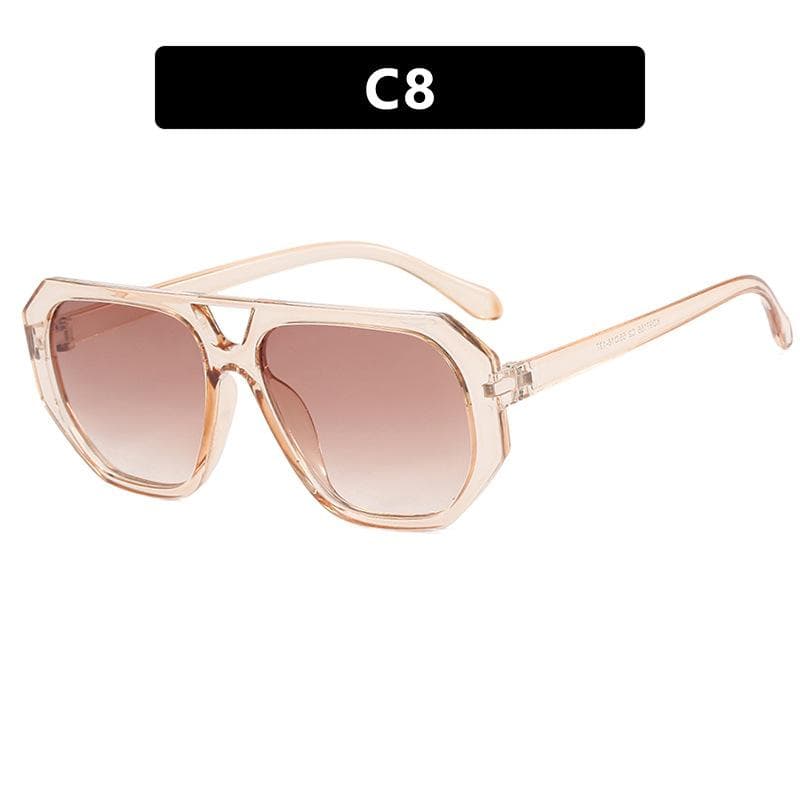 Trendy Square Sunglasses for Women Men Retro Anti UV Black Shades Punk Eyewear Beach Eye Protection