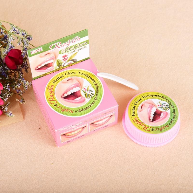 Natural Herbal Clove Thailand Toothpaste Tooth Whitening Toothpaste Remove Antibacterial Allergic