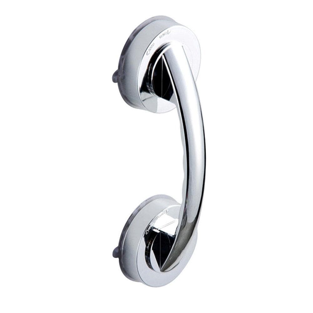 No-punching Bathroom Suction Cup Handle Grab Bar for Shower Room Safety Door Handle Anti-slip silver