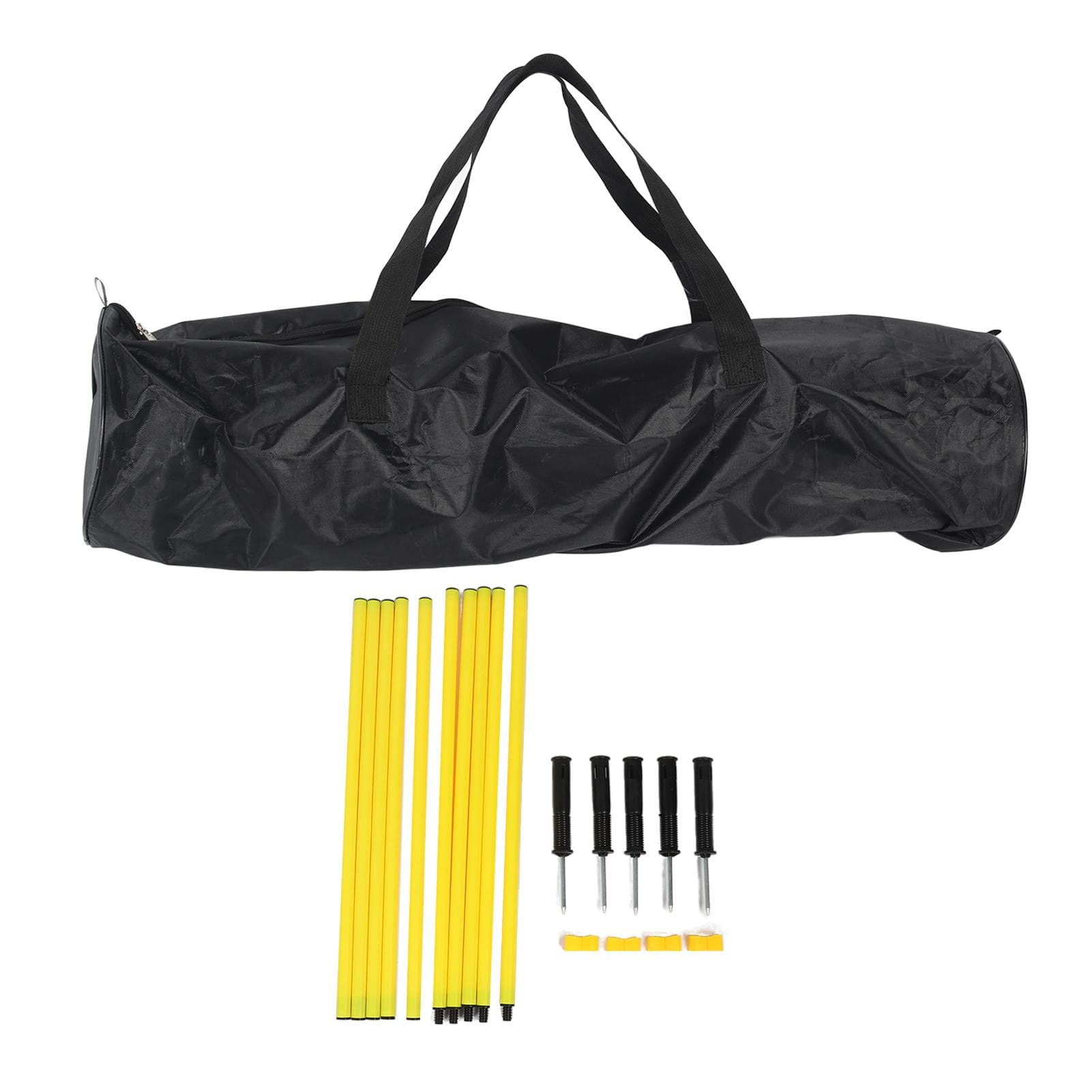 Yellow Agility Poles 1.5m Agility Training Poles Soccer Training Sports Agility Poles with Base