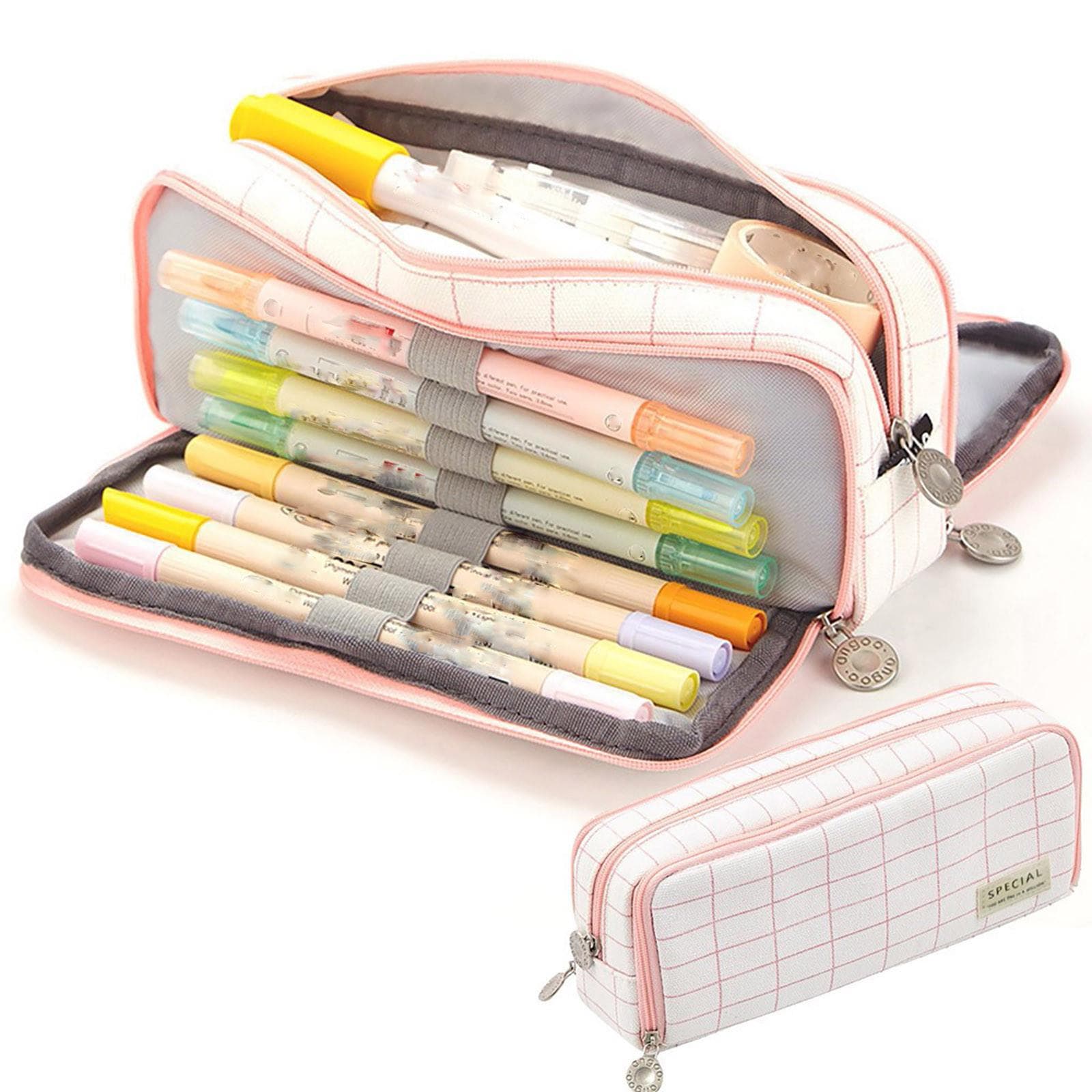 Large Capacity Pencil Bag Cute Multifunctional Stationery Box Pencil Case