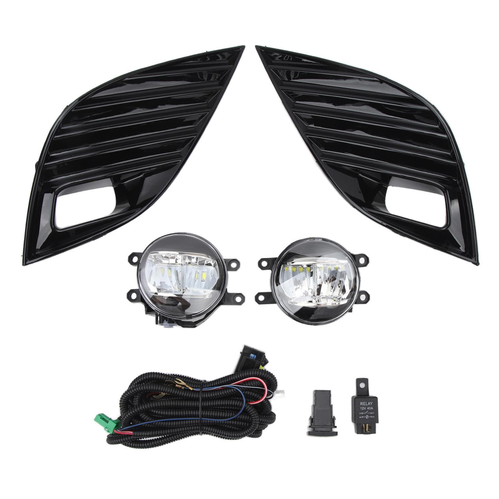 2PCS Fog Lights with Wiring Switch 81482 06180 Left Right Fog Lamp Set Replacement For Camry SE SE