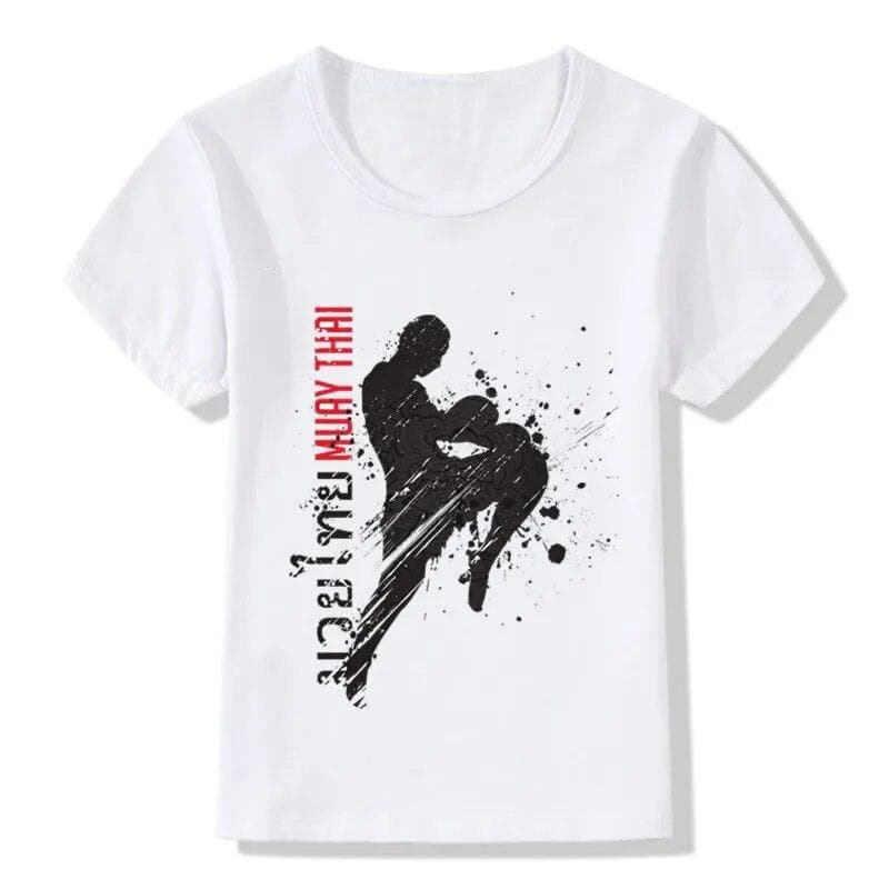 Ultimate Fighting Muay Thai Hardcore Fight Design Children 'S T -Shirts Kids Casual Clothes Boys Girls Fashion Tops Tees 8T