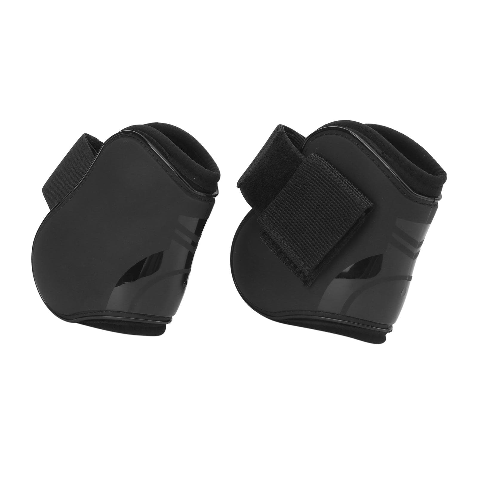 4pcs Horse Tendon Boots Protective Lightweight and Adjustable Boots for Horse JumpingBlack Set of 2 black