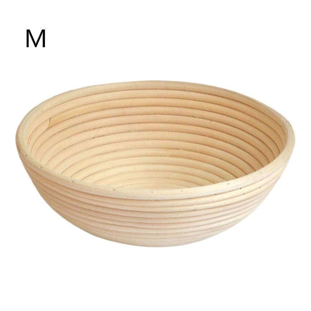 1PC Rattan Fermentation Bread Making Baskets Cookware Proofing Bread Basket L