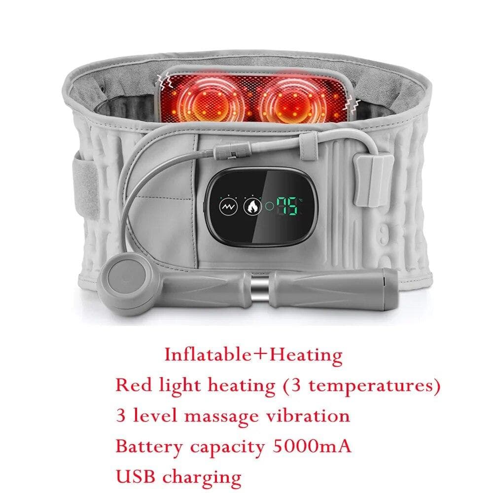 Electric Infrared Heating Belt Vibration Massage Waist Support Belt for Back Pain Hot Compress Physiotherapy Waist Massager CHINA
