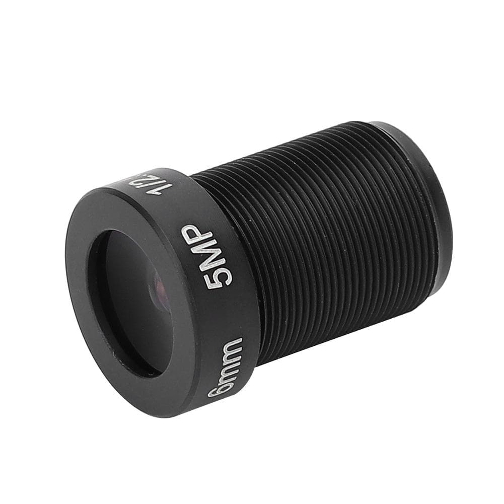 5MP Camera Lens High Definition 6mm Fixed Focal 12.5 Image Format M12 Mounts Surveillance