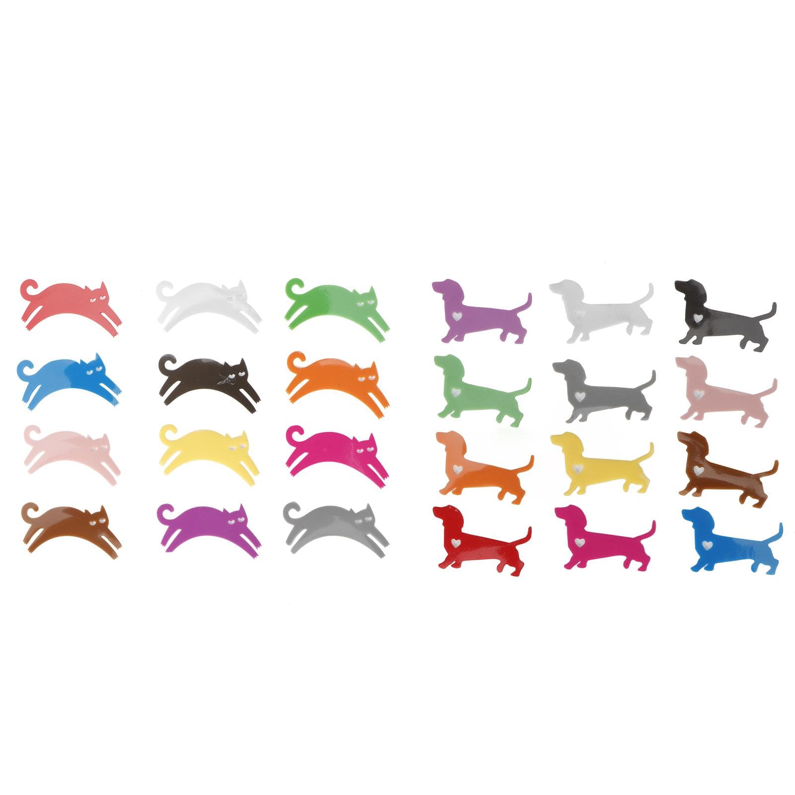 24pcs Silicone Cat Dog Animals Shapes Wine Glass Marker Drinking Cup Identifier Party Cup Sign