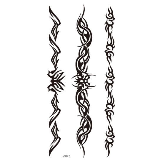 Waterproof Black Temporary Tattoos Letters Body Art transferable tattoos Tattoos English Word Decorative Sticker Body 4