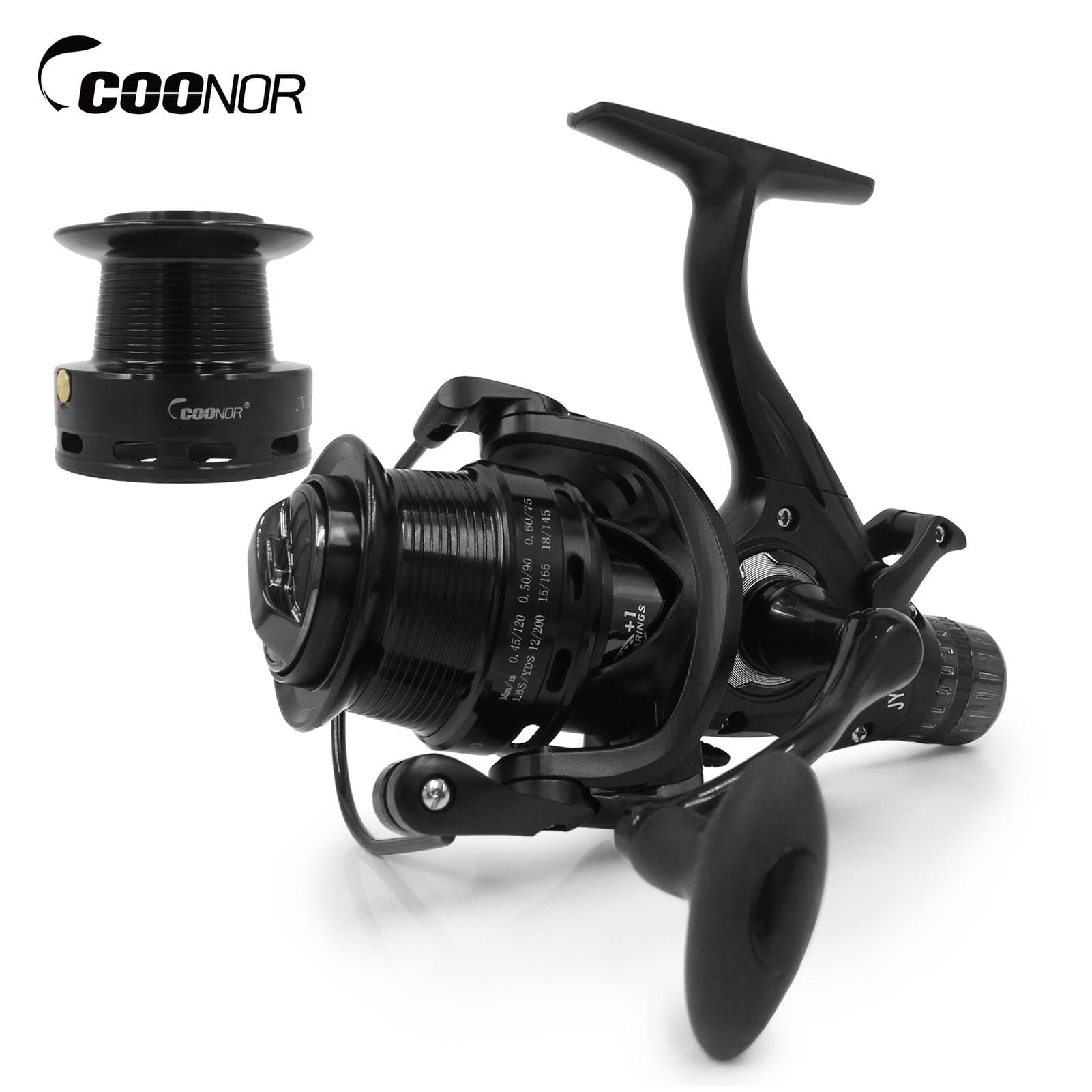 9+1BB Speed Ratio Fishing Reel with Dual Brake System Smooth Spinning Reel with Dual Spool JY6000