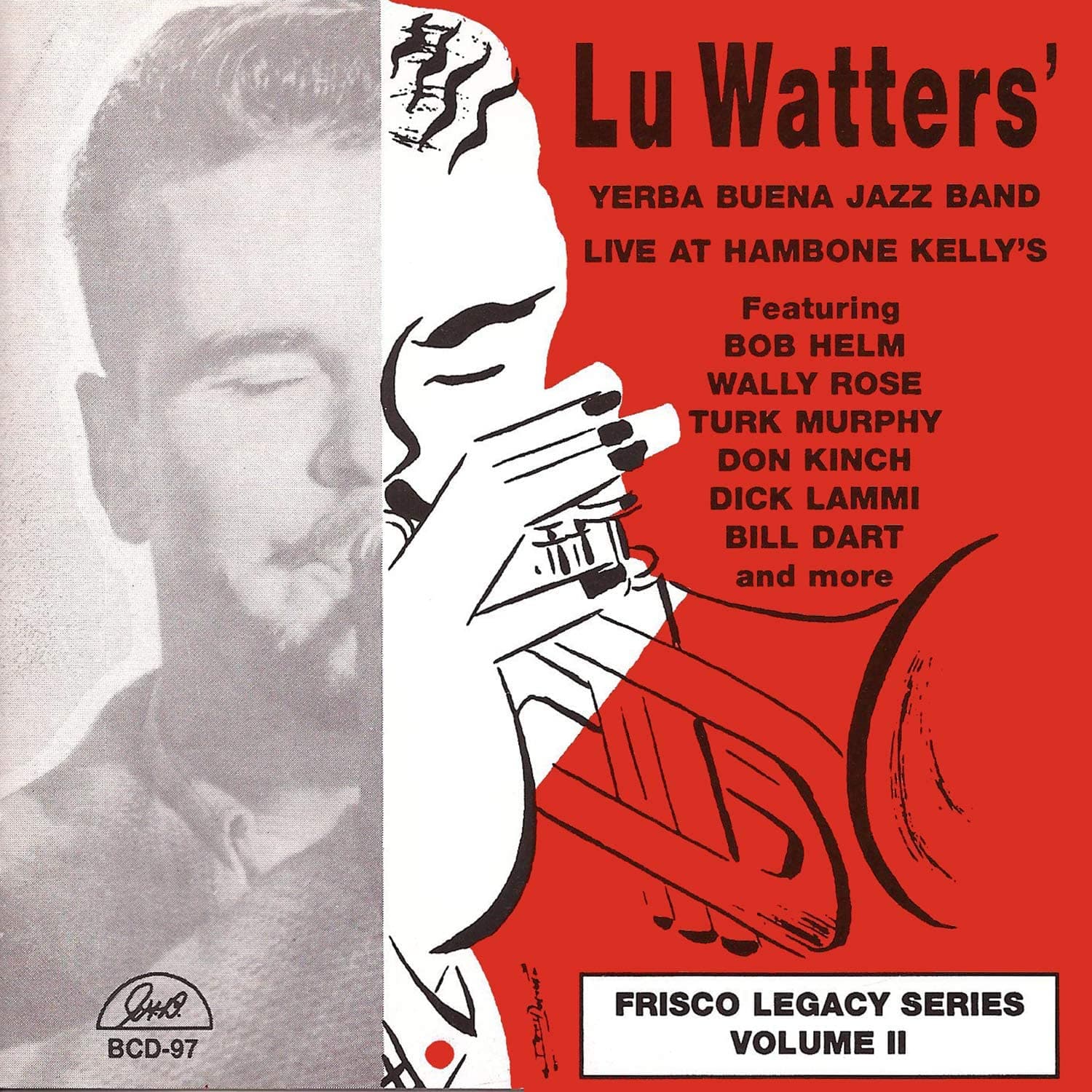 CD WATTERS & YERBA BUENA JAZZ BAND - Vol. 2-Live at Hambone Kelly's BCD97 G.H.B. 1994 US Jazz Used