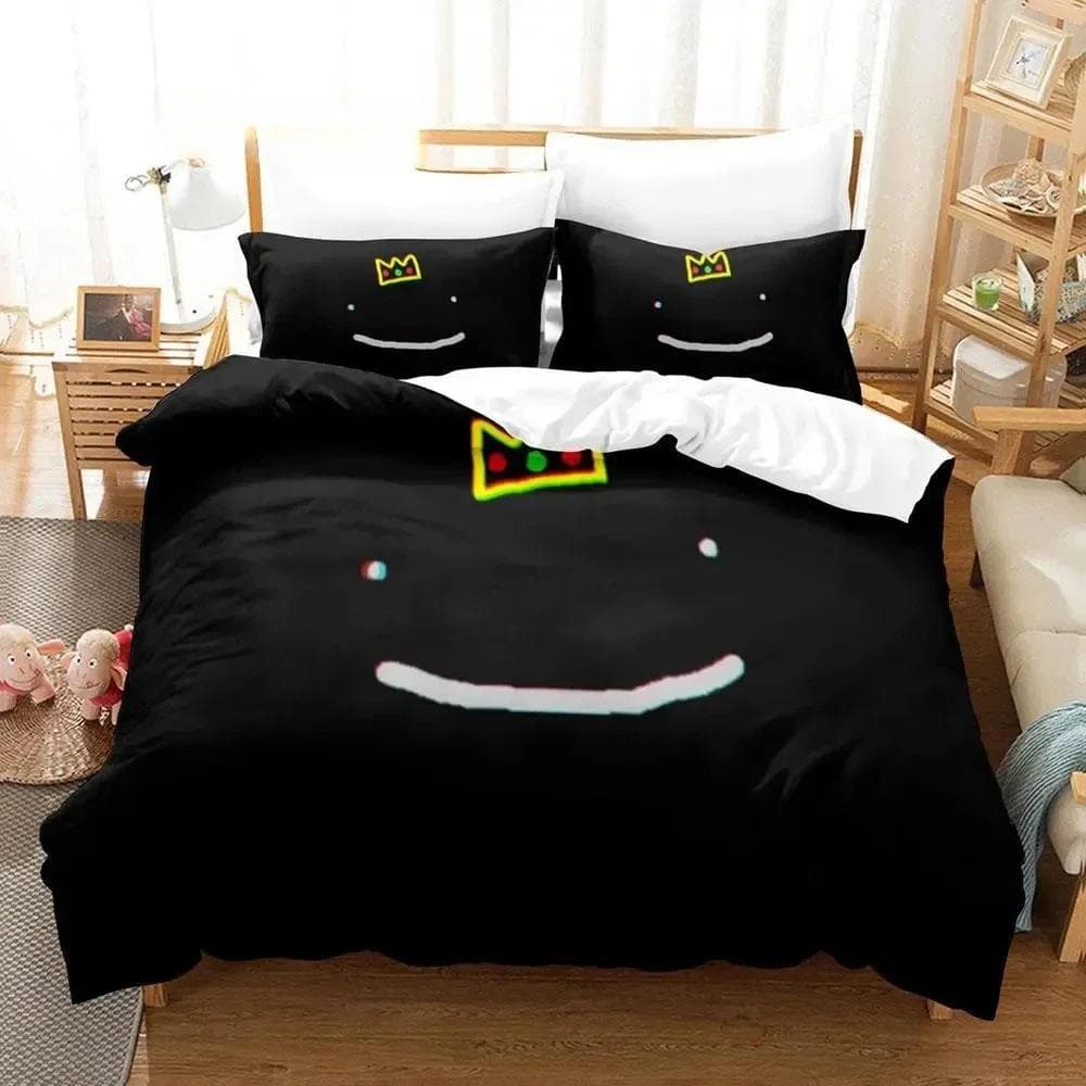 3D Print Anime Ranboo Bedding Set,Duvet Cover Comforter Bed Set Quilt Cover Pillowcase,King Queen Twin Size Boys Girls Adultse 135x200cm 2pcs
