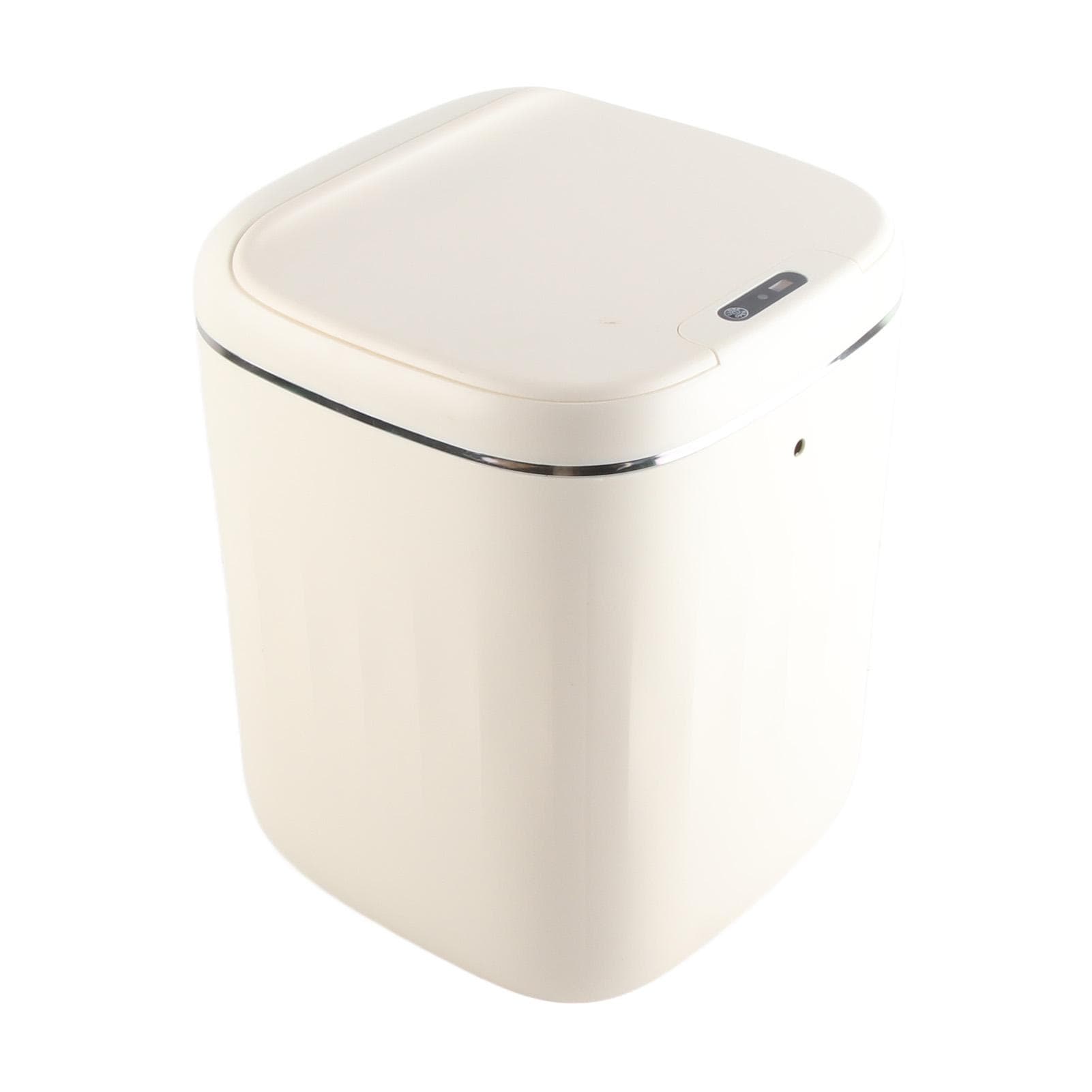 Automatic Trash Can 20L Touchless Sensor Easy Clean PP Waterproof Electric Garbage Bin for Kitchen white