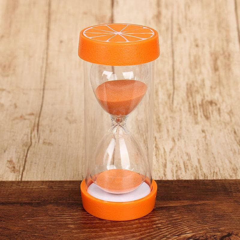 Fruit Hourglass Set Timer Sandglass Home Decoration Accessories Children's Ornaments Home Decor orange