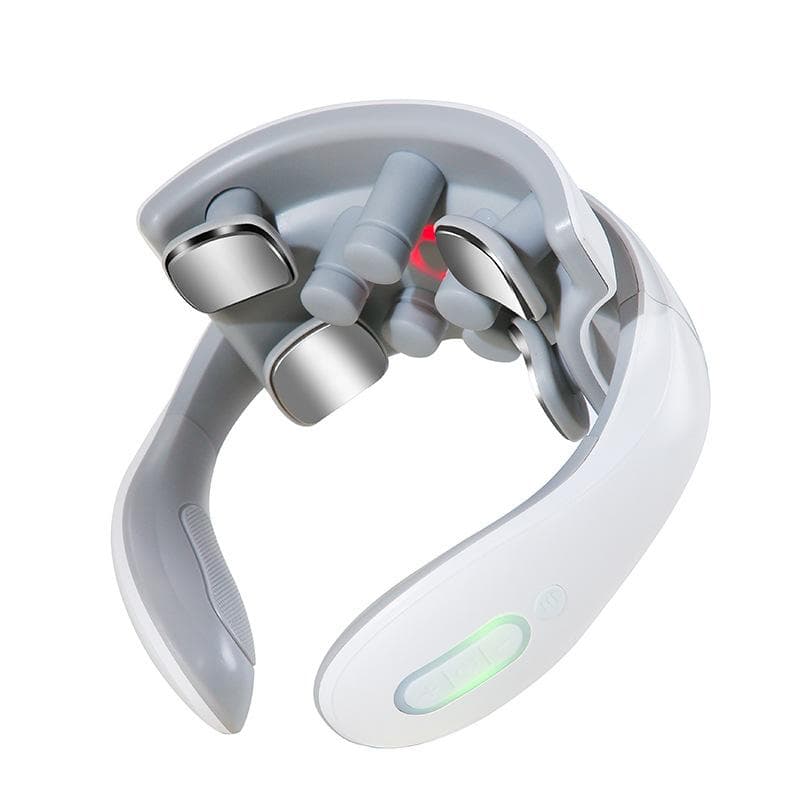Cervical Massager Neck Massager Multifunctional Spine Neck Shoulder Neck Hot Compress Spine Neck Protector white