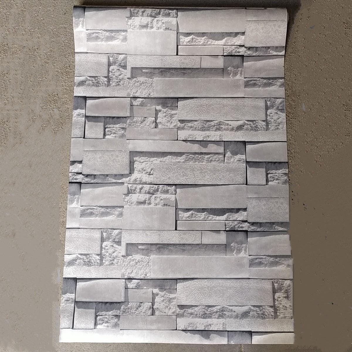 10m Living Room Kitchen Bathroom Waterproof Wall Sticker Home Decor Removable PVC Brick Stone Self Adhesive Wallpaper 60cm*10m