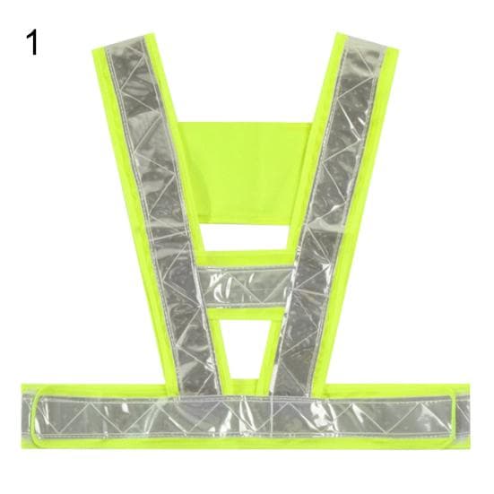 Adjustable High Visibility Reflective Vest Outdoor Working Harness Strap Jacket 1