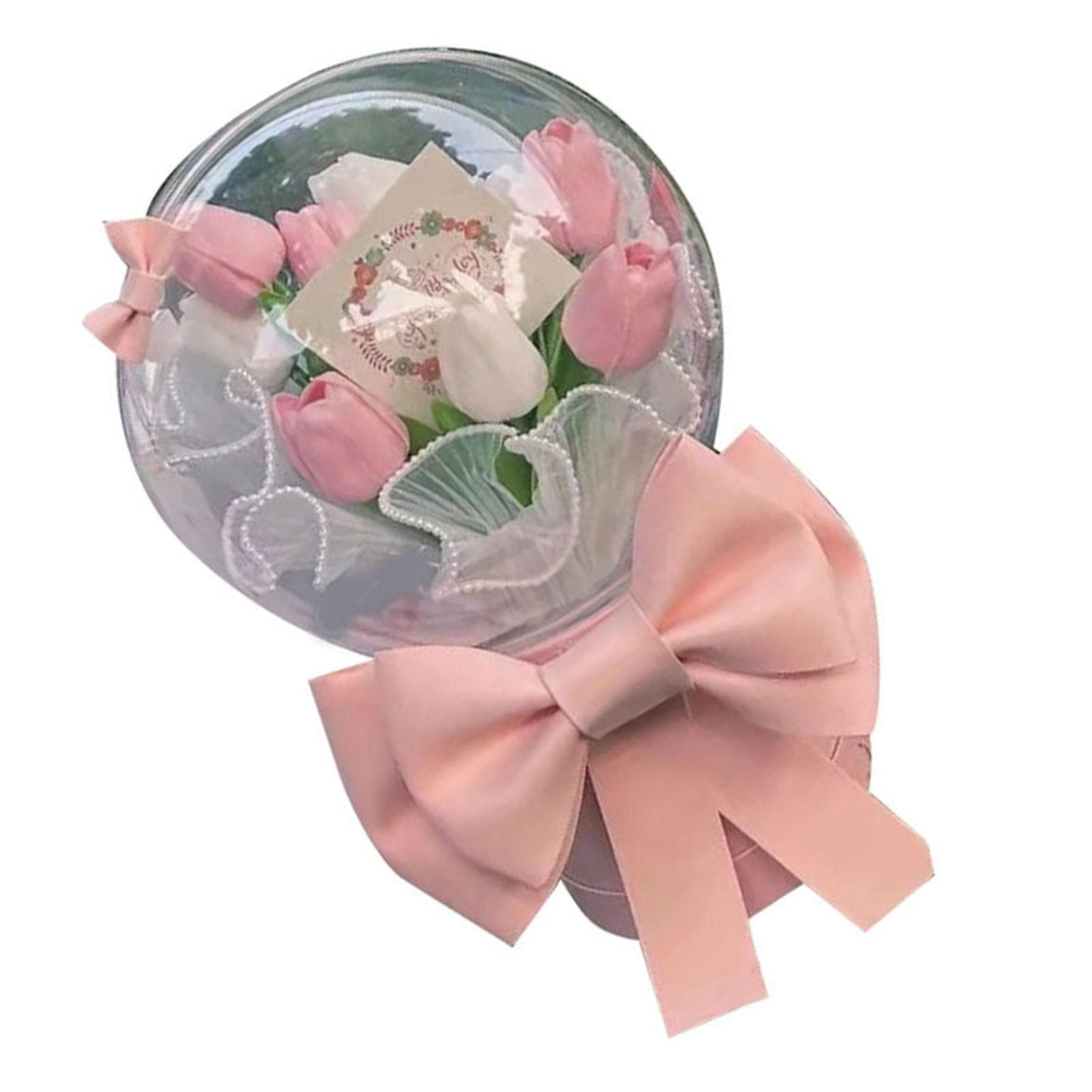 DIY Tulip Bouquet for Girlfriend Handcraft Exquisite Artificial Flowers Bouquets Fake Flowers for One Size multicolour