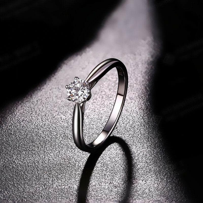 Classic Wedding Rings For Women Forever Simple Six Claws Zirconia Fashion Solitaire Engagement Marriage Gift Ring Jewelry 7