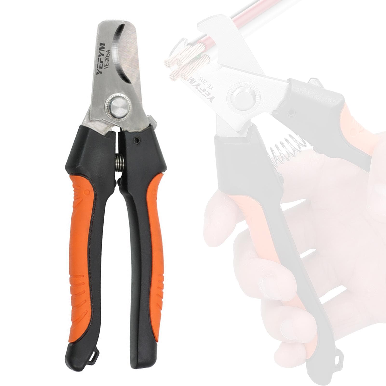 Cable Cutter Cable Stripper Cable Cut Pliers Electrician Wire Cutting Plier Portable Hand Tool YE-205A multicolour