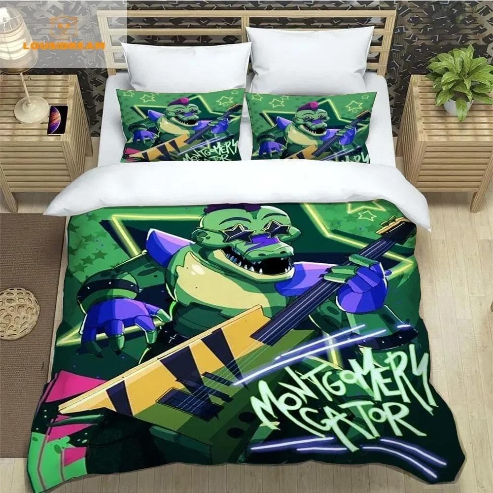 F-Five-Nights At Freddy´s FNAF Bedding Sheet Set King Twin Double Boys Bedding Mircofiber or Polyester Duvet Cover 150x200cm 3pcs